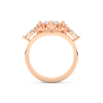 Princess Cut Moissanite Bridal Set with Cluster Settings  – 1.04 CT Center, 0.75 TCW Accents 17