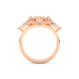 Princess Cut Moissanite Bridal Set with Cluster Settings  – 1.04 CT Center, 0.75 TCW Accents 17