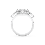 Princess Cut Moissanite Bridal Set with Cluster Settings  – 1.04 CT Center, 0.75 TCW Accents 5