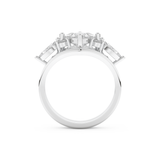 Princess Cut Moissanite Bridal Set with Cluster Settings  – 1.04 CT Center, 0.75 TCW Accents 5