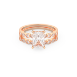 Radiant Cut Moissanite Bridal Set with Pave Settings– 1.56 CT Center, 0.53 TCW Accents 13