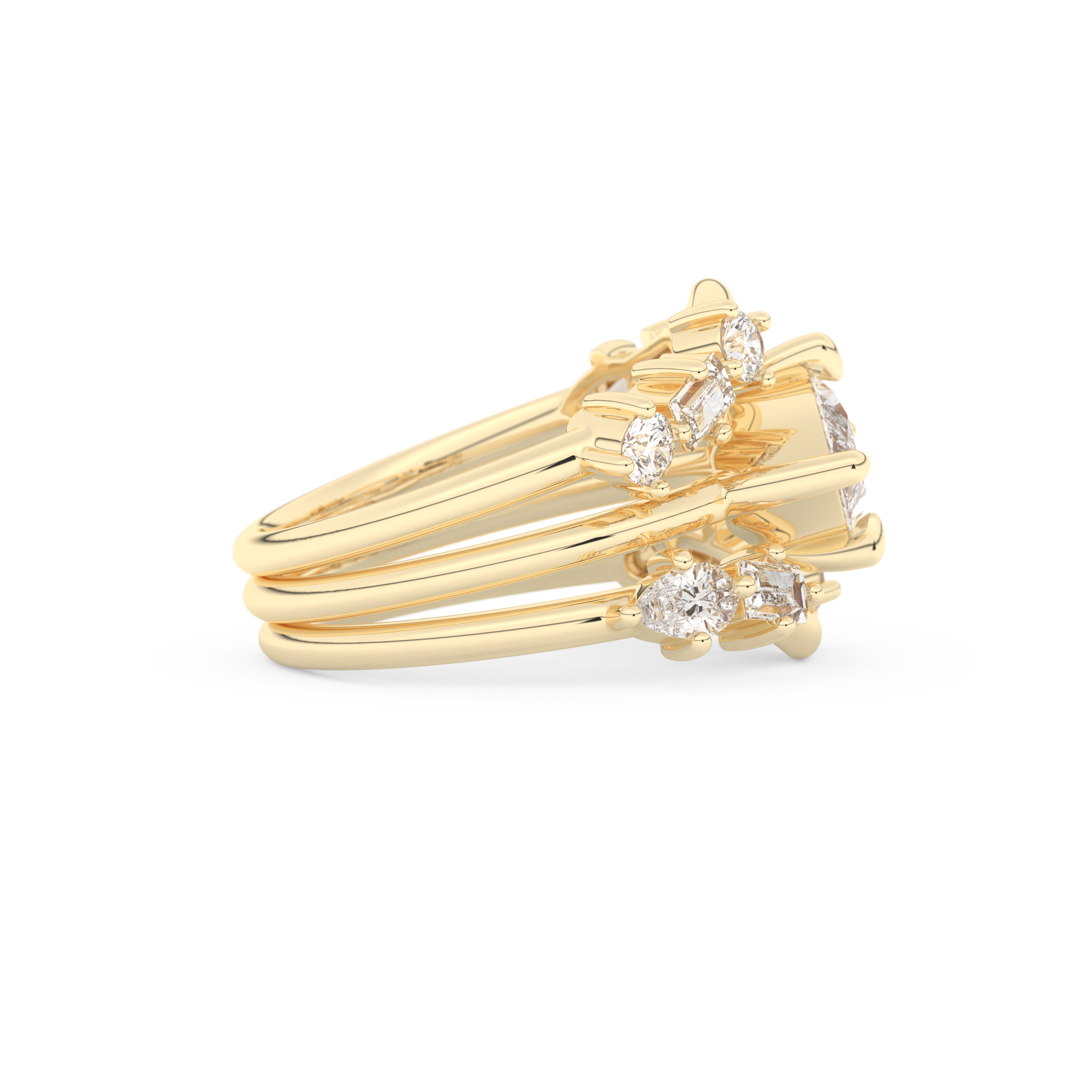 Marquise Cut Moissanite Bridal Set – 1.08 CT Center, 0.75 TCW Accents 8