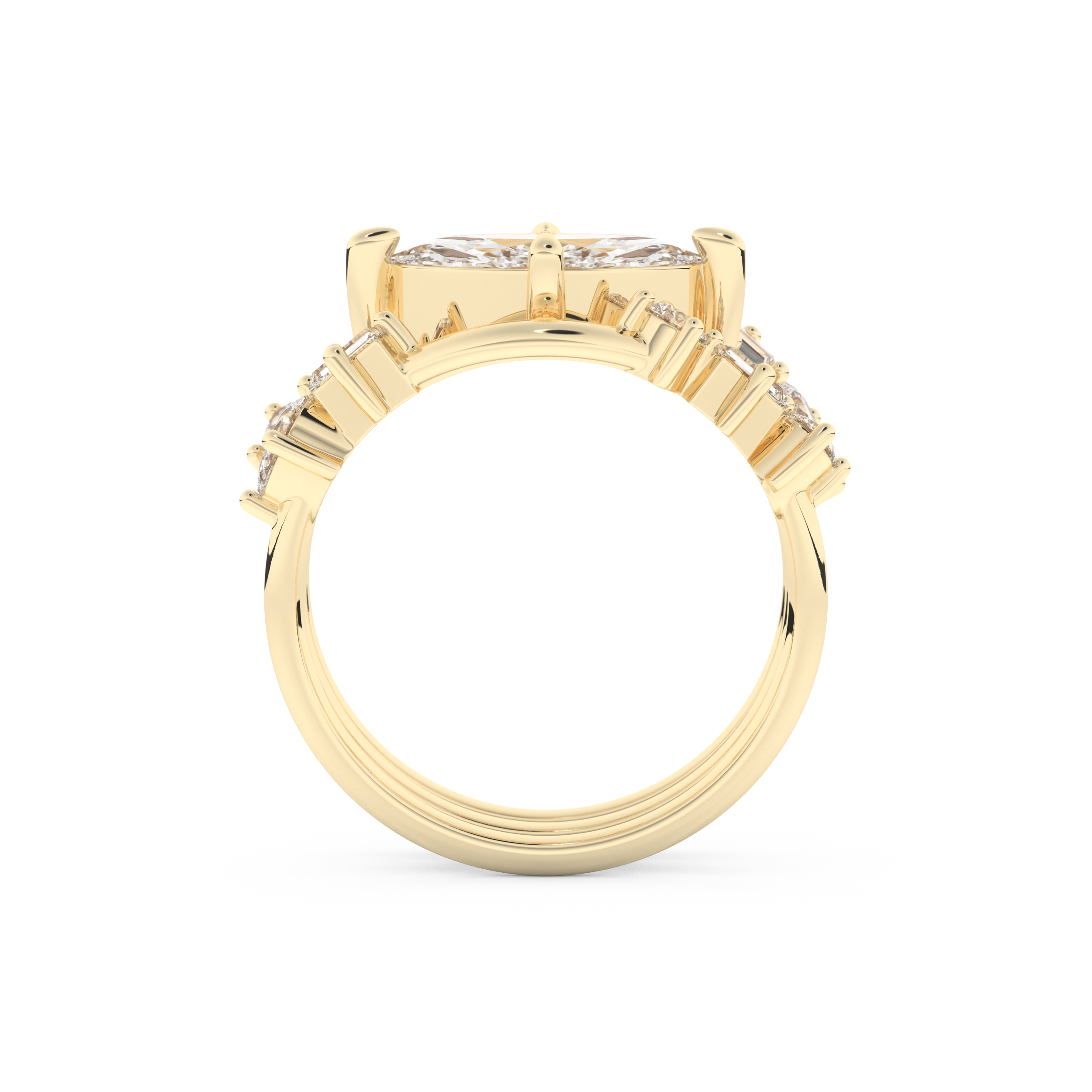 Marquise Cut Moissanite Bridal Set – 1.08 CT Center, 0.75 TCW Accents 11
