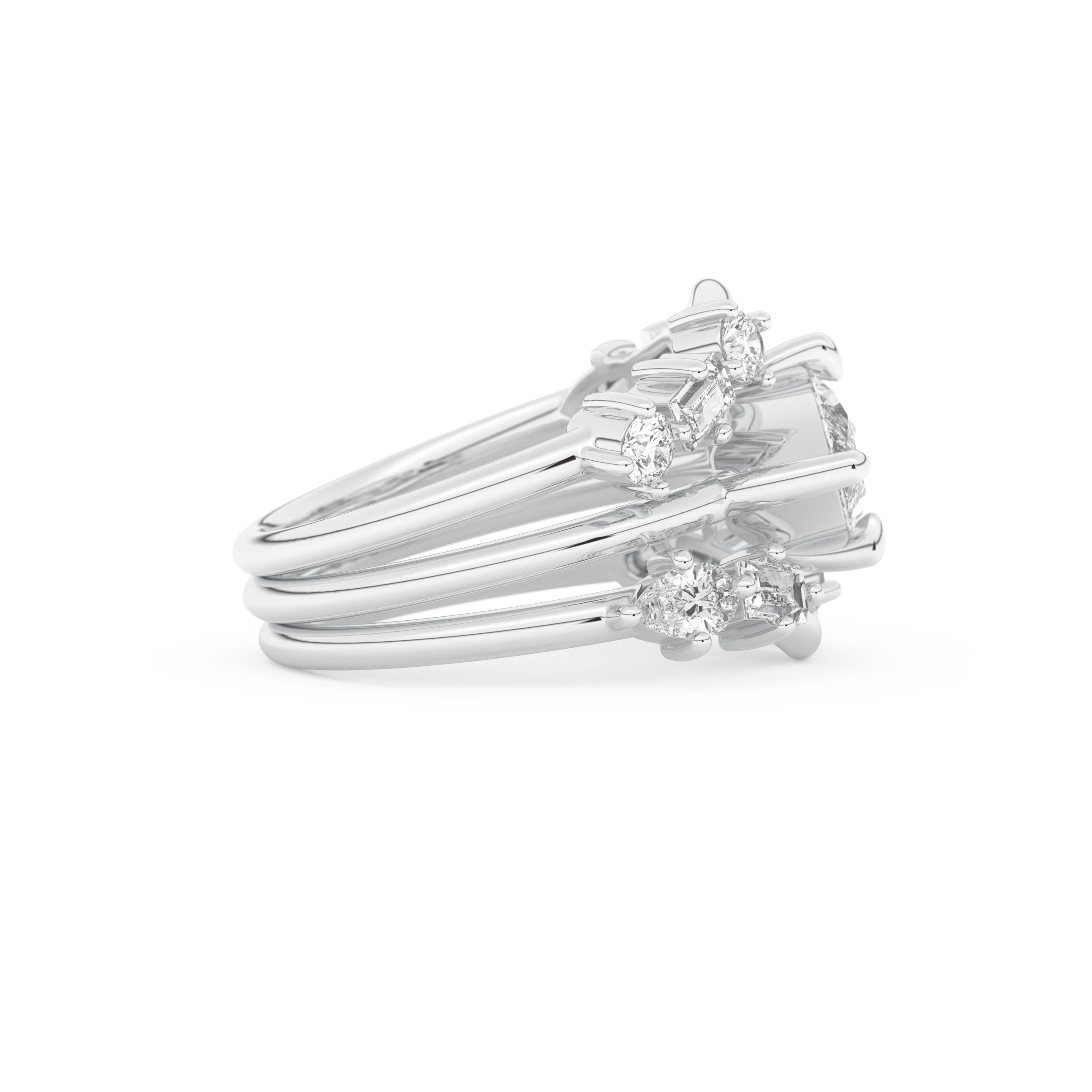 Marquise Cut Moissanite Bridal Set – 1.08 CT Center, 0.75 TCW Accents 2