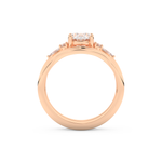 Oval Cut Moissanite Bridal Set with Three Stone Settings – 1.18 CT Center, 0.32 TCW Accents 17