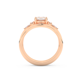 Oval Cut Moissanite Bridal Set with Three Stone Settings – 1.18 CT Center, 0.32 TCW Accents 17