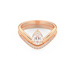 Pear Cut Moissanite Bridal Set with Solitaire Settings – 0.65 CT Center, 0.09 TCW Accents 13