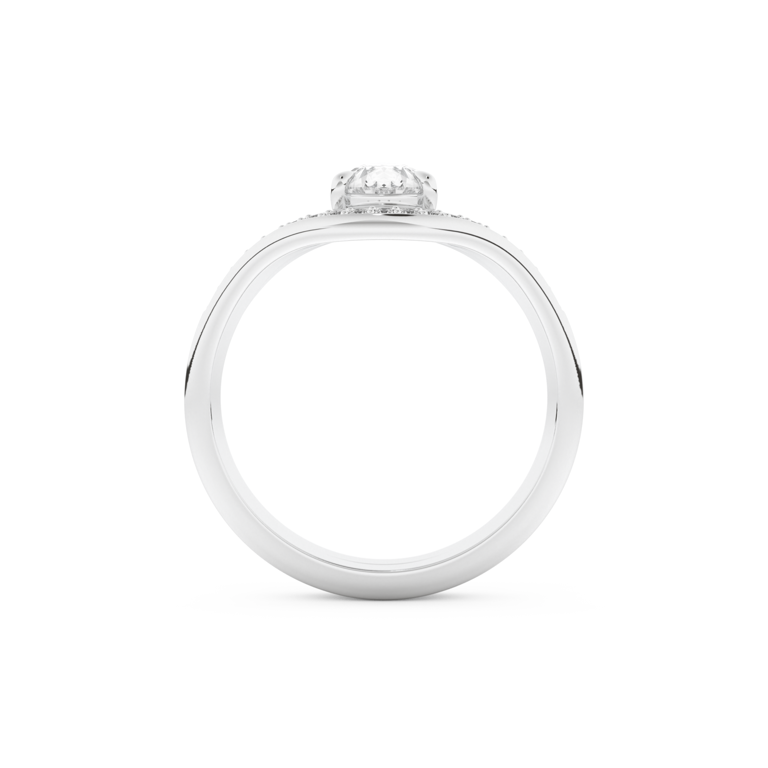 Pear Cut Moissanite Bridal Set with Solitaire Settings – 0.65 CT Center, 0.09 TCW Accents 5