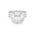 Marquise Cut Moissanite Bridal Set with Solitaire Settings  – 2.24 CT Center, 0.13 TCW Accents 1