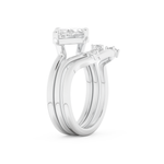 Marquise Cut Moissanite Bridal Set with Solitaire Settings  – 2.24 CT Center, 0.13 TCW Accents 6