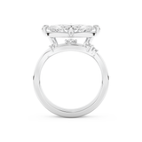 Marquise Cut Moissanite Bridal Set with Solitaire Settings  – 2.24 CT Center, 0.13 TCW Accents 5