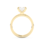 Pear Cut Moissanite Bridal Set with Solitaire Settings  – 1.99 CT Center, 0.01 TCW Accents 11