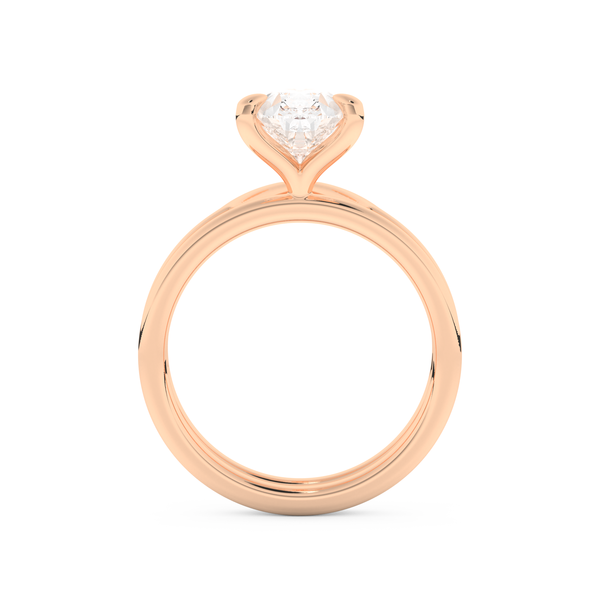 Pear Cut Moissanite Bridal Set with Solitaire Settings  – 1.99 CT Center, 0.01 TCW Accents 17