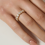 0.23 CT Round Half Eternity Lab Grown Diamond Wedding Band
