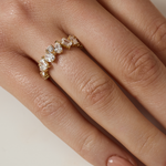 0.23 CT Round Half Eternity Lab Grown Diamond Wedding Band