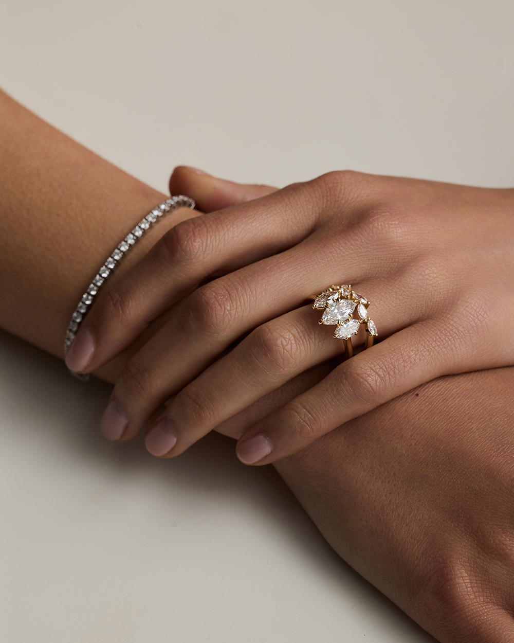 0.23 CT Round Half Eternity Lab Grown Diamond Wedding Band