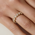 0.23 CT Round Half Eternity Lab Grown Diamond Wedding Band