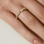 0.23 CT Round Half Eternity Lab Grown Diamond Wedding Band
