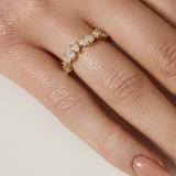 0.23 CT Round Half Eternity Lab Grown Diamond Wedding Band