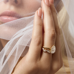 0.23 CT Round Half Eternity Lab Grown Diamond Wedding Band