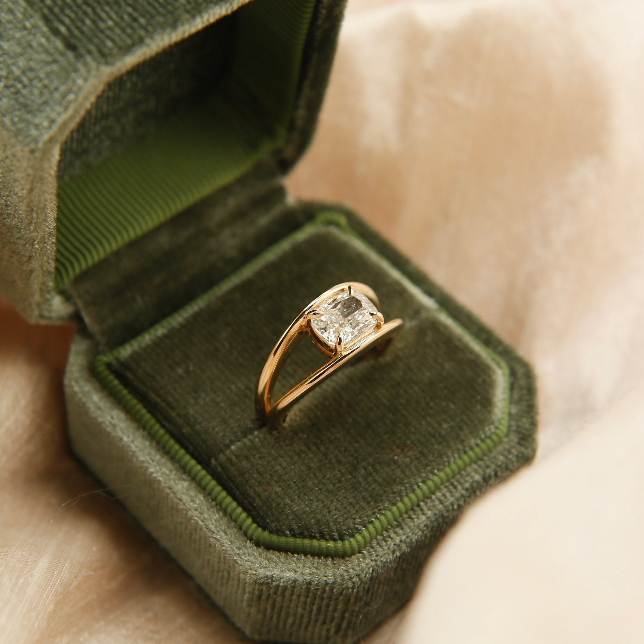 2 CT Round Halo & Pave Lab Grown Diamond Engagement Ring