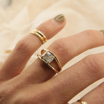 2 CT Round Halo & Pave Lab Grown Diamond Engagement Ring