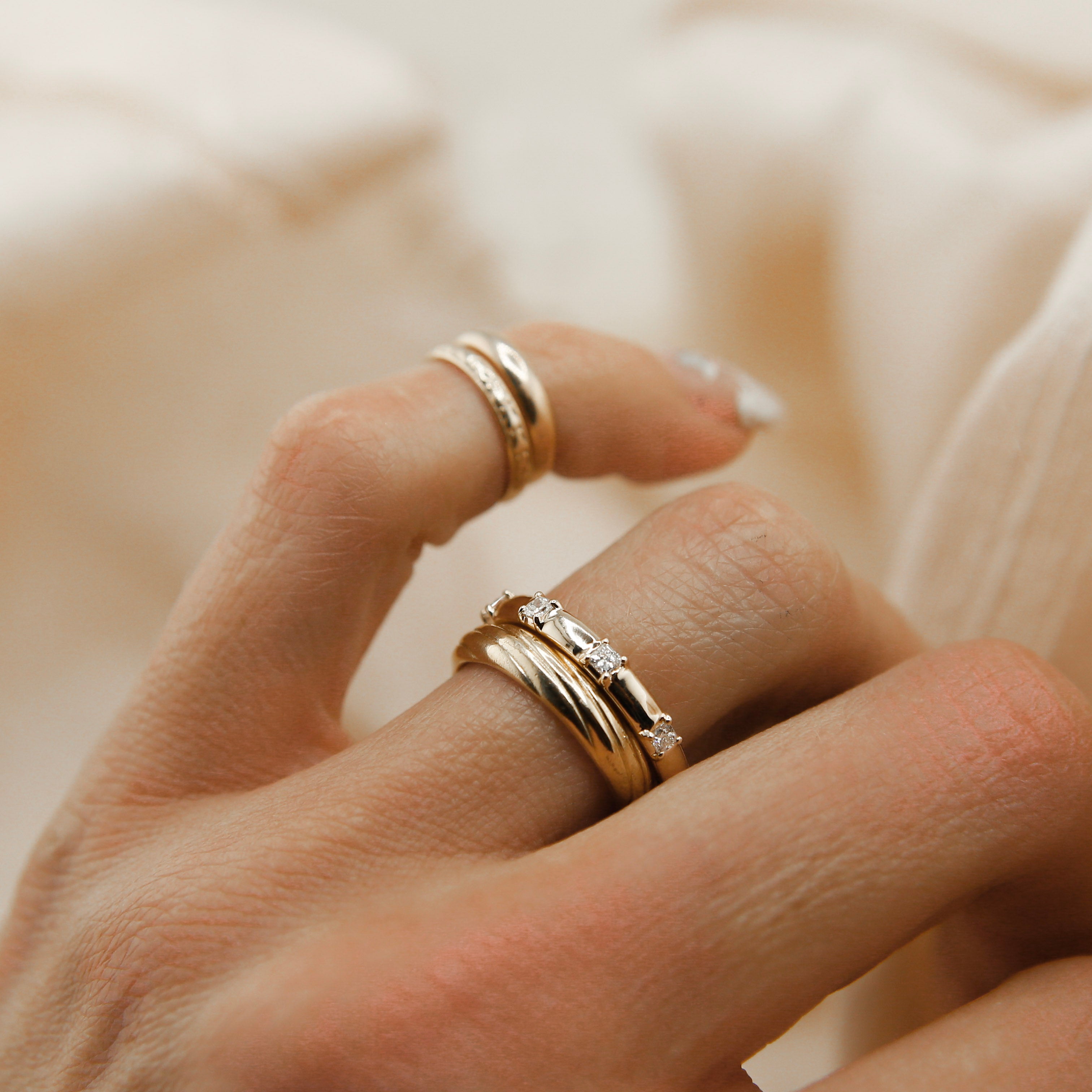 0.3 TCW Round Half Eternity Lab Grown Diamond Wedding Band