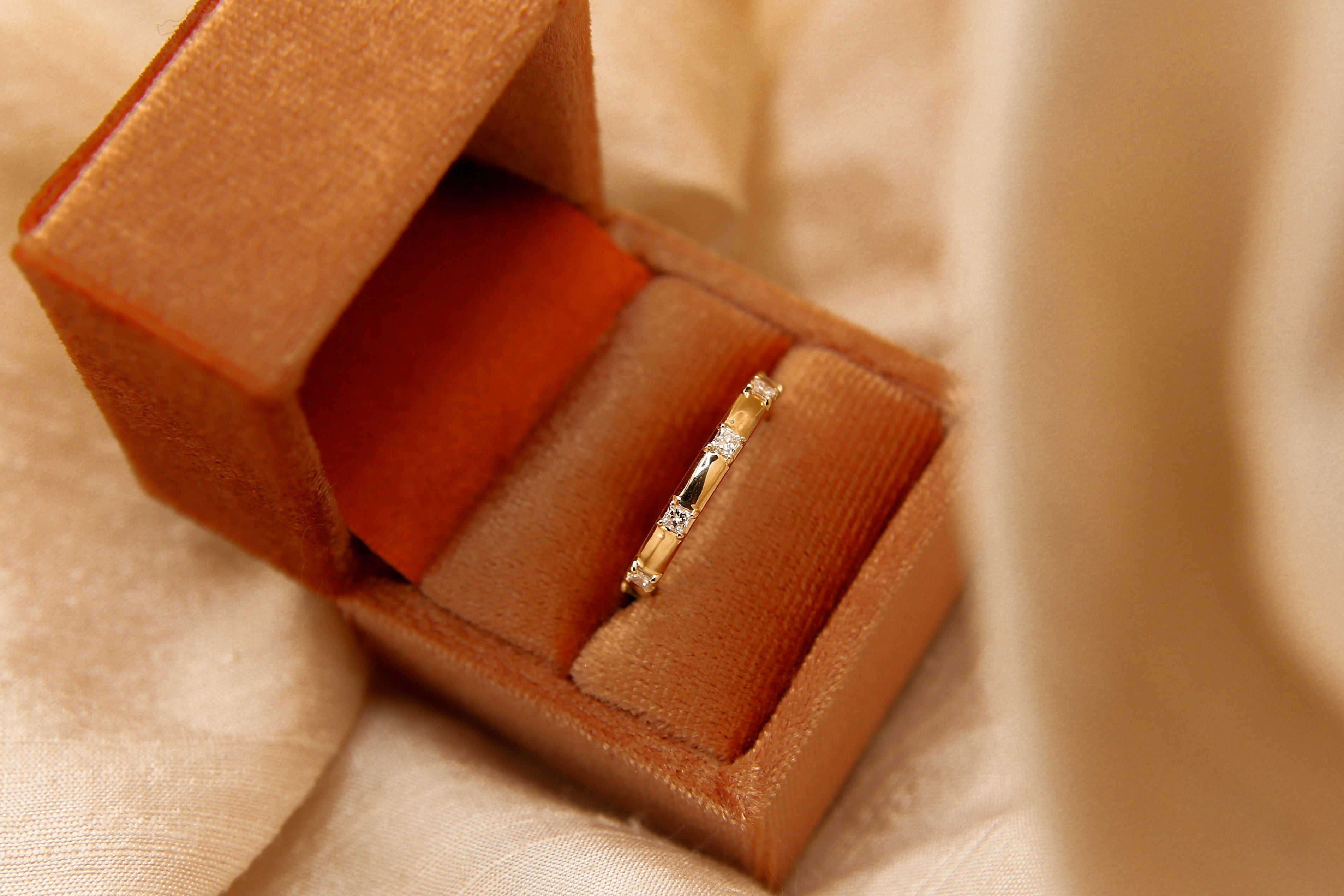 0.3 TCW Round Half Eternity Lab Grown Diamond Wedding Band