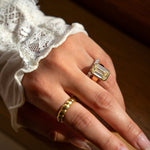 Oval Bezel Lab Grown Diamond Engagement Ring
