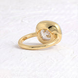 Zendaya – Inspired 5.02 Carat East-West Cushion Cut Solitaire Lab Grown Diamond Engagement Ring