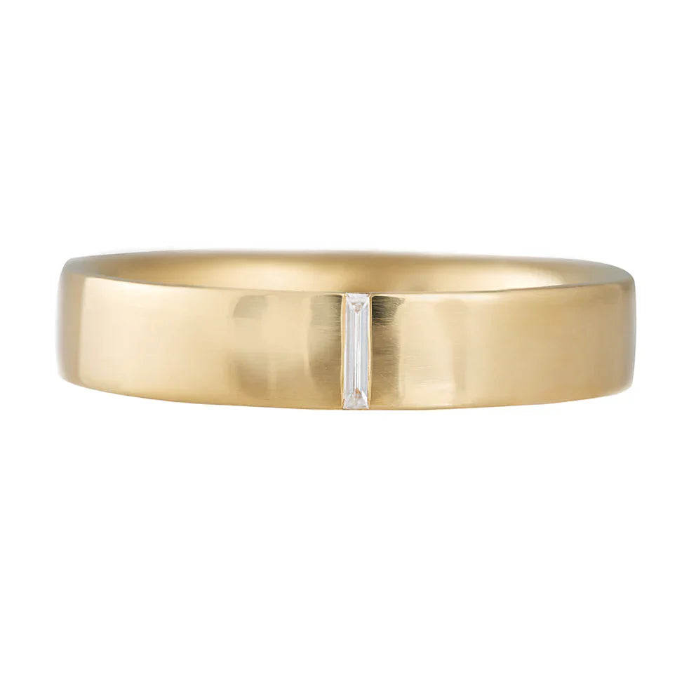 
                  
                    Classic Needle Baguette Wedding Band For Men 1
                  
                