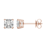 0.50 CT-2.0 CT Cushion Solitaire CVD F/VS Diamond Earrings 9