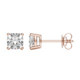 0.50 CT-2.0 CT Cushion Solitaire CVD F/VS Diamond Earrings 9