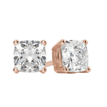 0.50 CT-2.0 CT Cushion Solitaire CVD F/VS Diamond Earrings 7