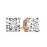 0.50 CT-2.0 CT Cushion Solitaire CVD F/VS Diamond Earrings 7