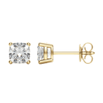 0.50 CT-2.0 CT Cushion Solitaire CVD F/VS Diamond Earrings 6