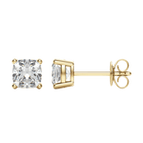 0.50 CT-2.0 CT Cushion Solitaire CVD F/VS Diamond Earrings 6