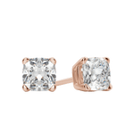 0.50 CT-2.0 CT Cushion Solitaire CVD F/VS Diamond Earrings 8