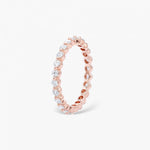 0.74 CT Round Full Eternity CVD EF/VVS Diamond Wedding Band 10