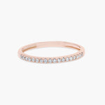 0.18 CT  Round Half Eternity CVD EF/VVS Diamond Wedding Band 5