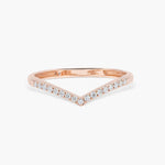 0.14ct Round Swirl CVD EF/VVS Diamond Wedding Band 4