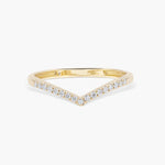 0.14ct Round Swirl CVD EF/VVS Diamond Wedding Band 1
