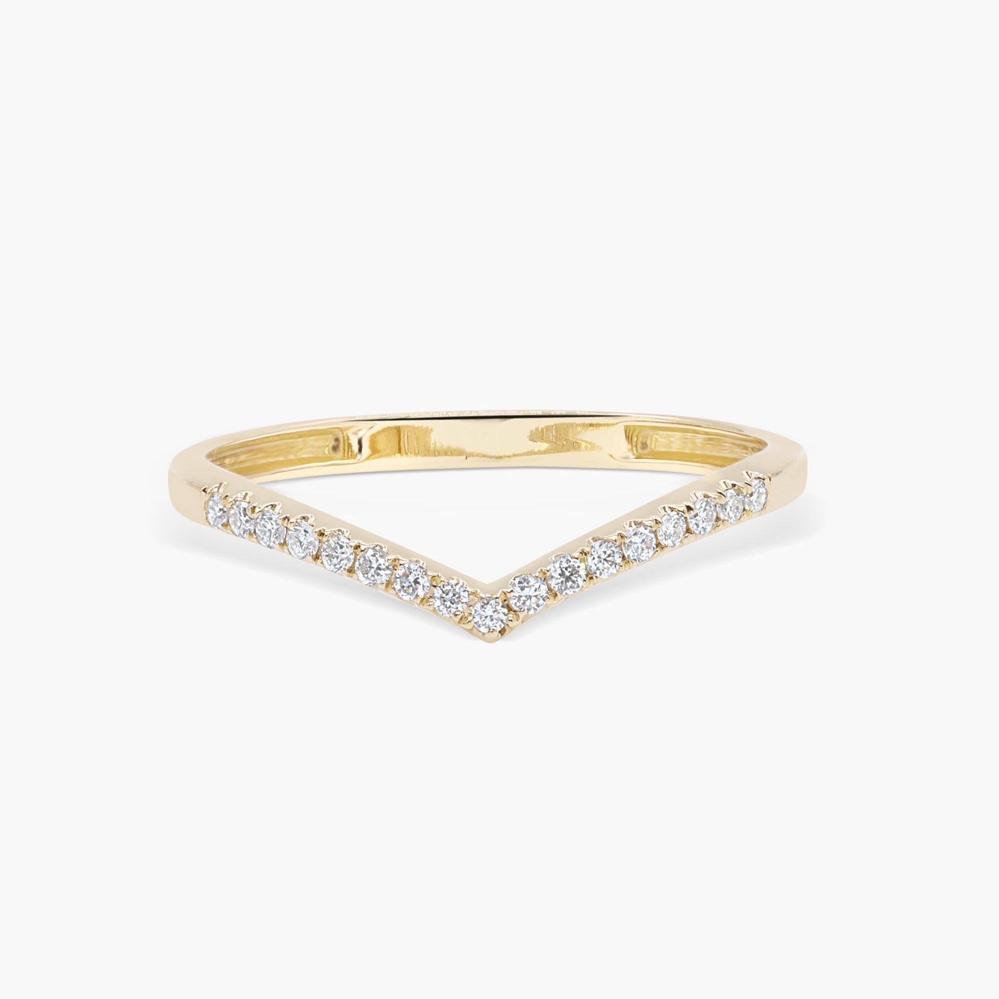 0.14ct Round Swirl CVD EF/VVS Diamond Wedding Band 1