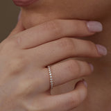 0.4 CT Round Full Eternity CVD EF/VVS Diamond Wedding Band 2