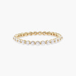 0.4 CT Round Full Eternity CVD EF/VVS Diamond Wedding Band 6