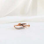 0.03 CT Round Criss Cross CVD EF/VS Diamond Wedding Band 1