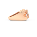 Wedding Band with 0.50 CT Marquise Cut Moissanite – Yellow, White, or Rose Gold