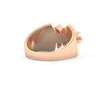 Wedding Band with 0.50 CT Marquise Cut Moissanite – Yellow, White, or Rose Gold