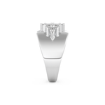 Wedding Band with 0.50 CT Marquise Cut Moissanite – Yellow, White, or Rose Gold