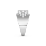 Wedding Band with 0.50 CT Marquise Cut Moissanite – Yellow, White, or Rose Gold